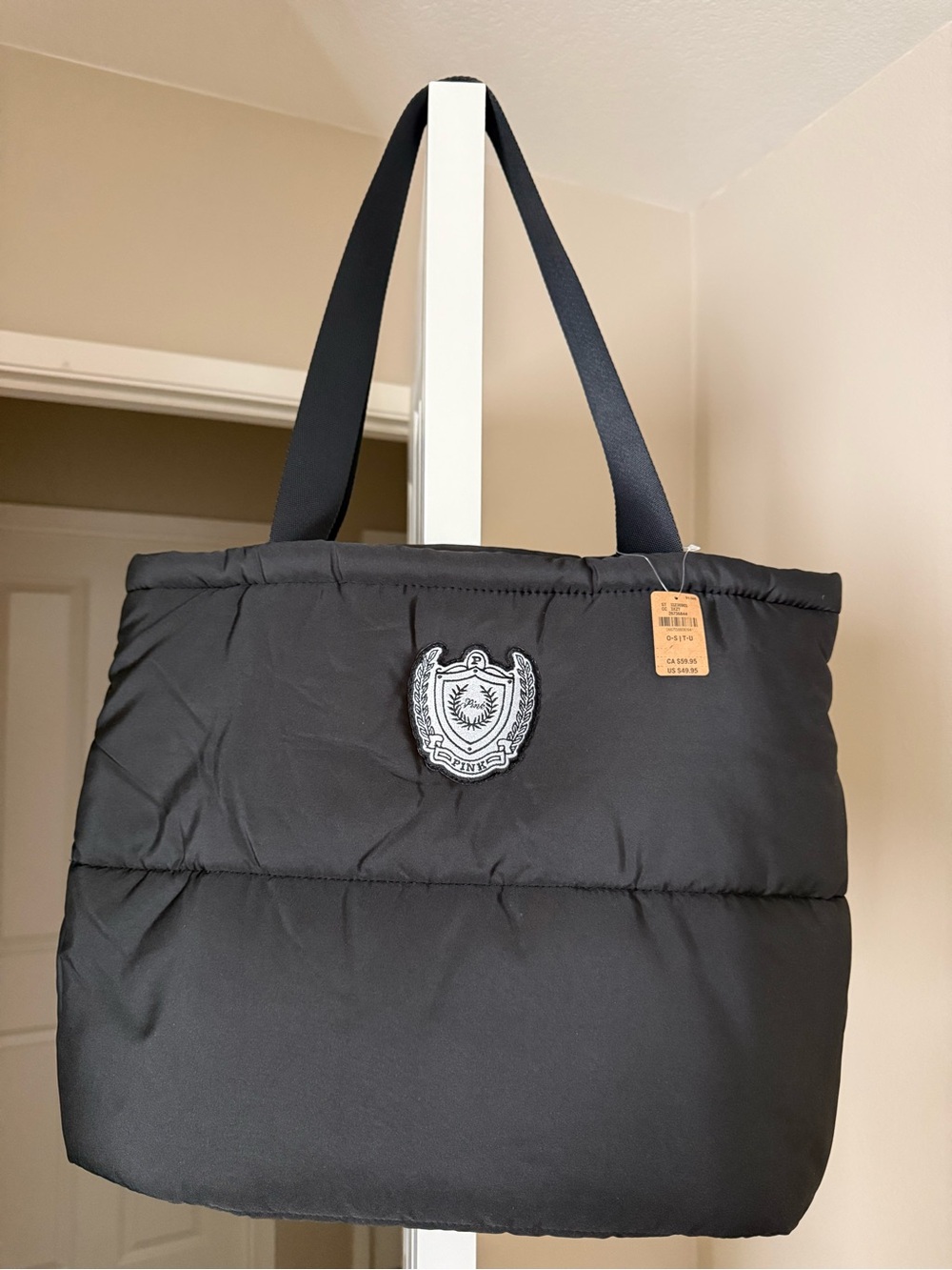 Victoria’s Secret PINK Quilted Puffer Tote Bag